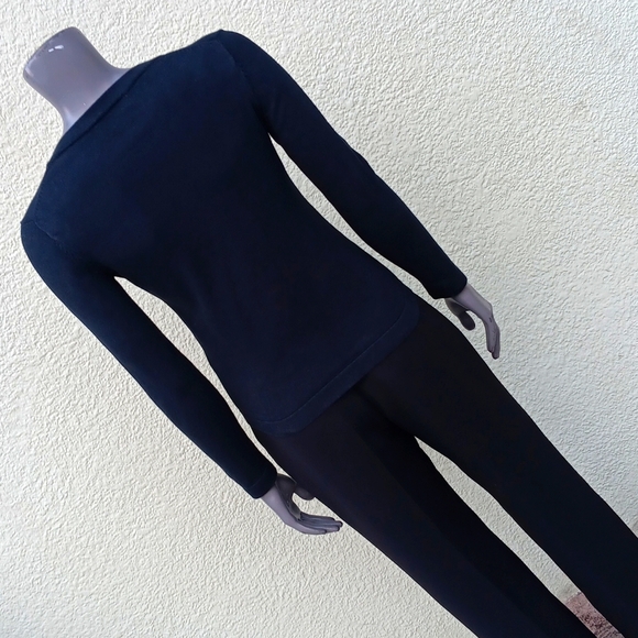 BANANA REPUBLIC PETITE BLACK PURE COTTON BUTTON DOWN CARDIGAN SWEATER - Picture 14 of 17